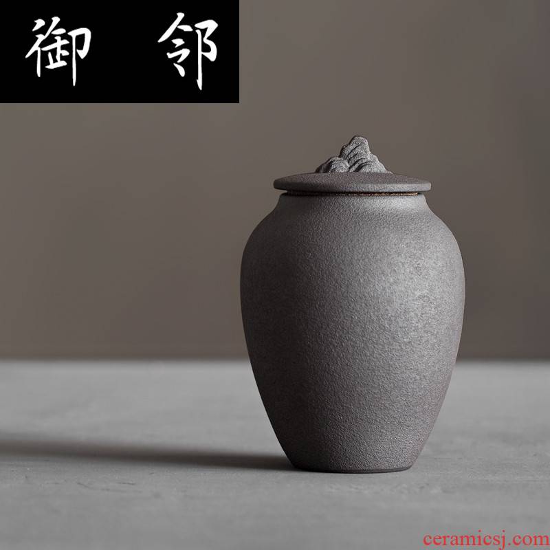 Urn shape ceramic tea pot coarse pottery POTS put POTS sealed POTS and POTS of tea storage POTS