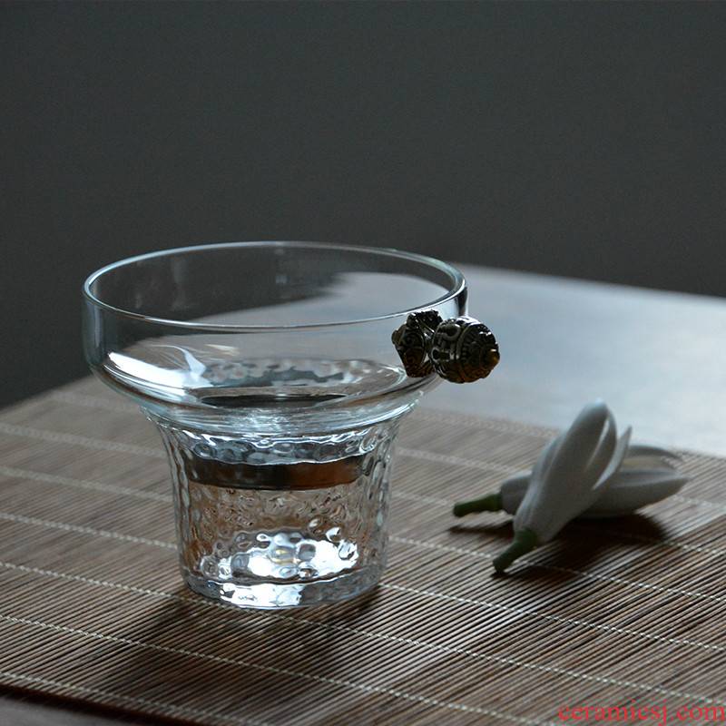 Kung fu tea set hammer mesh lines accessories) heat - resistant glass tea tea tea strainer creative Japanese
