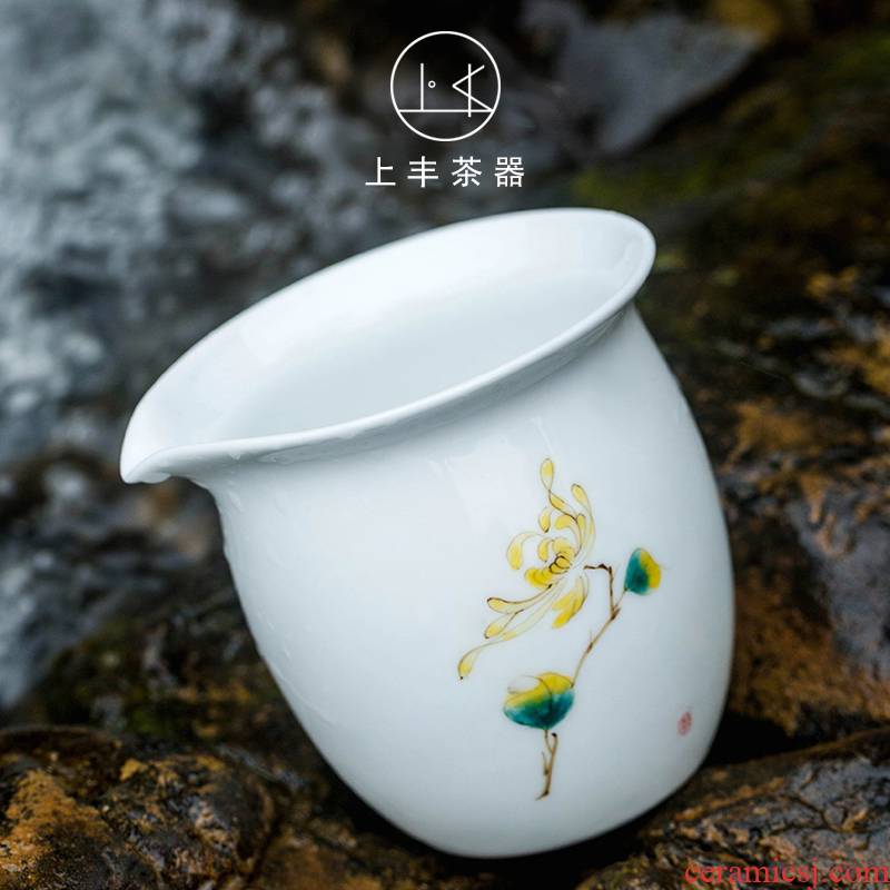 Feng hand - made ceramic fair keller on pure manual tea ware and cup and a cup of tea sea points kung fu tea accessories