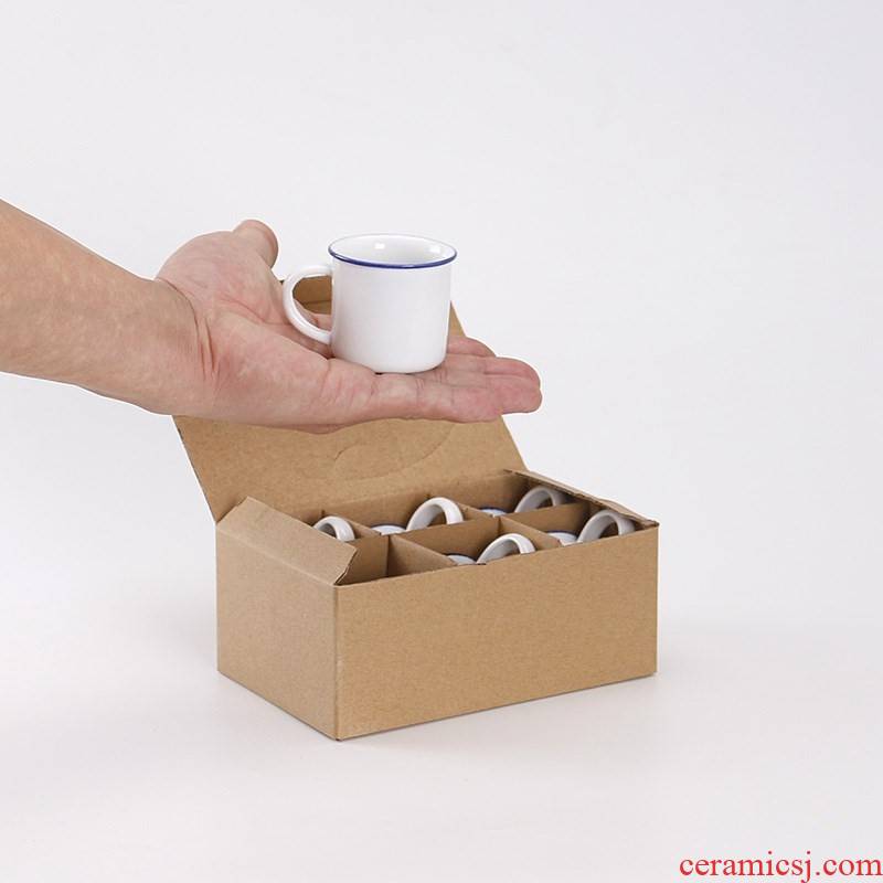 Classic small enamel enamel mugs mugs mini cups kunfu tea cups