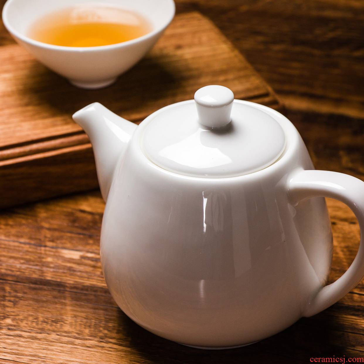 Modern Chinese style white ipads China | ceramic teapot large small single pot of flower teapot tea pot of belt filter