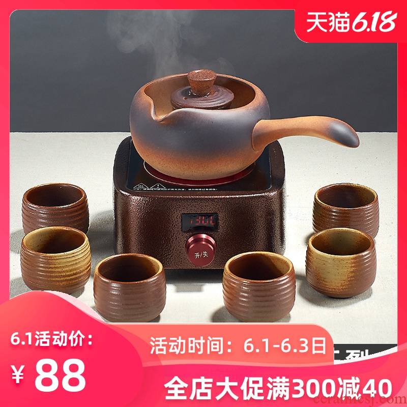 Household ceramics lateral boil boil the teapot tea kettle electric TaoLu black tea for old white tea pu - erh tea who was orange