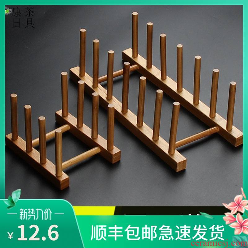 Puer tea cake display shelf brackets tea the receive multilayer bamboo bamboo wood tea show tea taking with zero