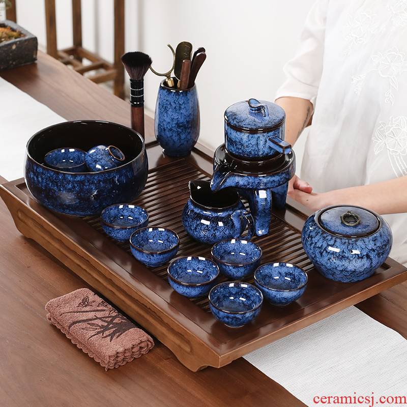 By variable built automatically make tea tea set lazy of light stone mill home tea cozy kung fu tea cups
