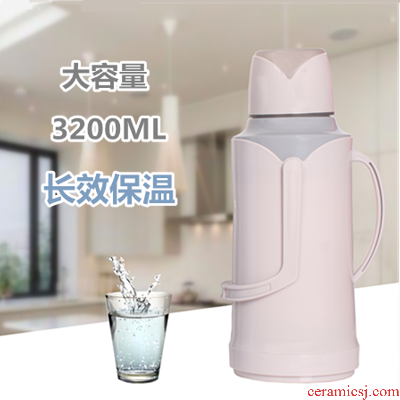 Domestic hot water bottle plastic shell thermos GMBH tea bottle of students' dormitory (insulation pot of open bottle hot kettle