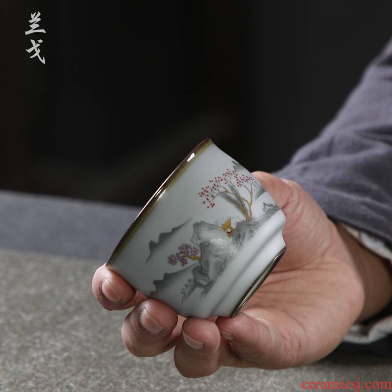 Having your up tea cups household porcelain ceramic bowl with single cup tea accessories sample tea cup kung fu master CPU
