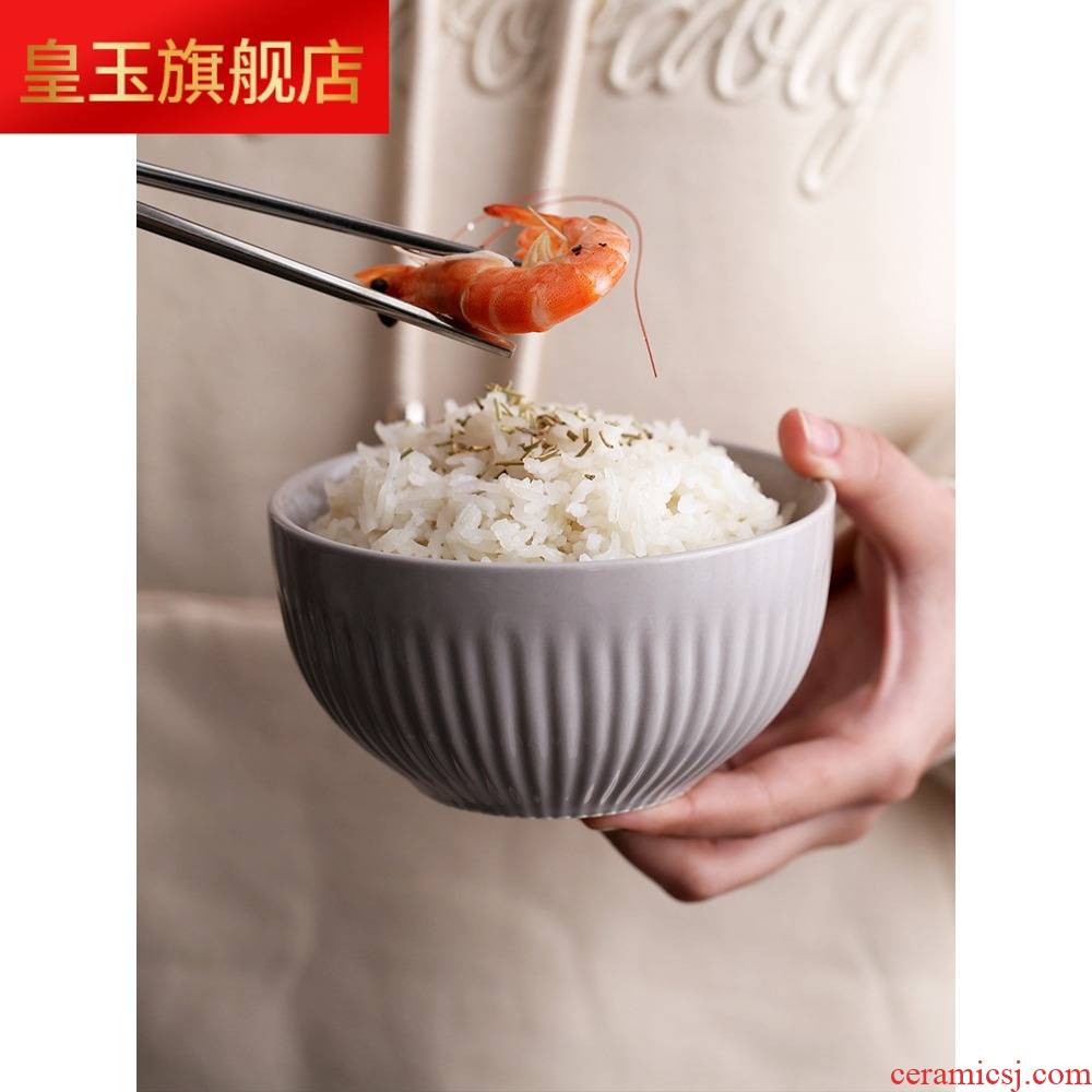 4 3 wx bowl chopsticks sets of household contracted ceramic bowl plate combination 2 people eat rice bowl creative Nordic tableware bowls