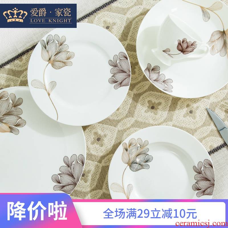 Jingdezhen ceramic plate western - style food dish dish creative household ipads plate fish dish soup plate steak pan European meals