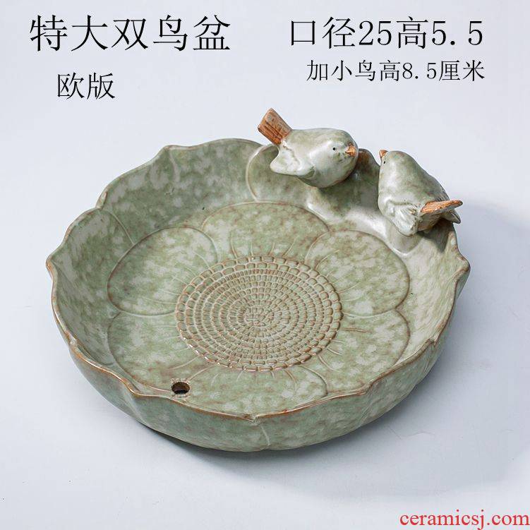 Large extra Large caliber platter 20-30 cm creative European - style fleshy flower POTS, ceramic wholesale special offer a clearance
