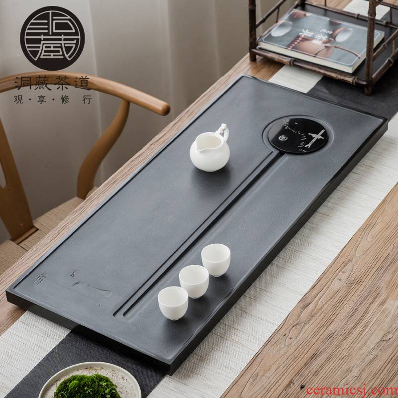 Sharply in building stone tea tray suits for the whole home stone tea tray tea sea contracted kung fu tea tray