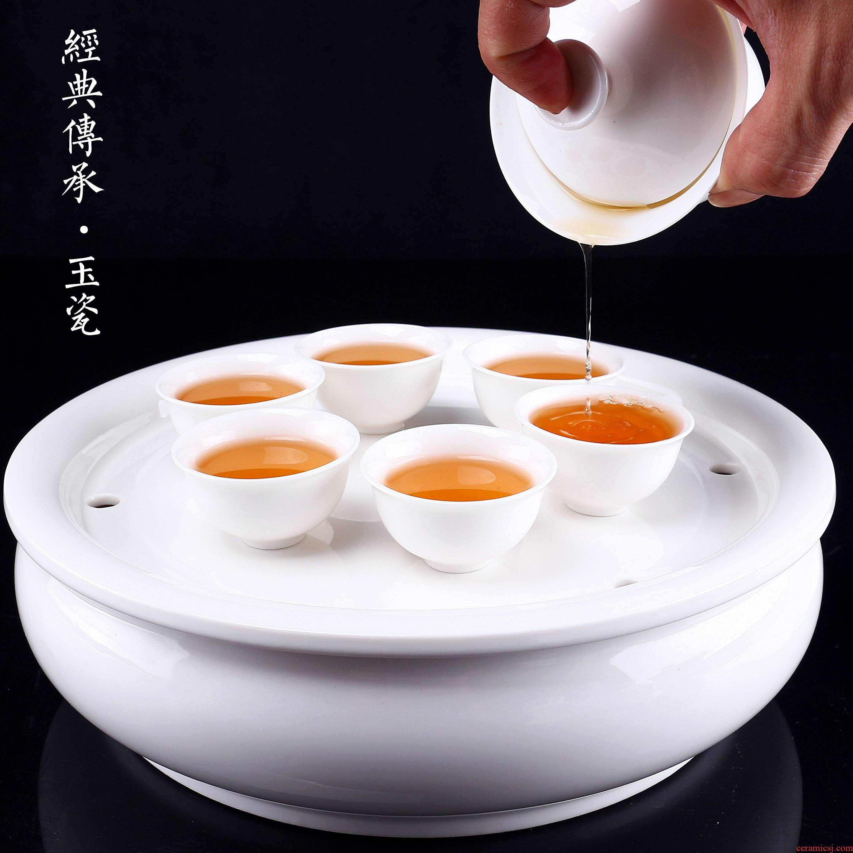 Only three bowls of ceramic kung fu tea bowl worship jade porcelain cups tureen white porcelain tea set three fort custom sample tea cup