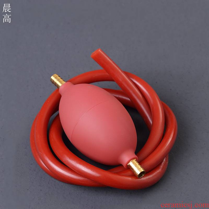 Morning high drain ground tapping tea accessories with ball tea set bottom pipe kung fu tea water with thickening hose
