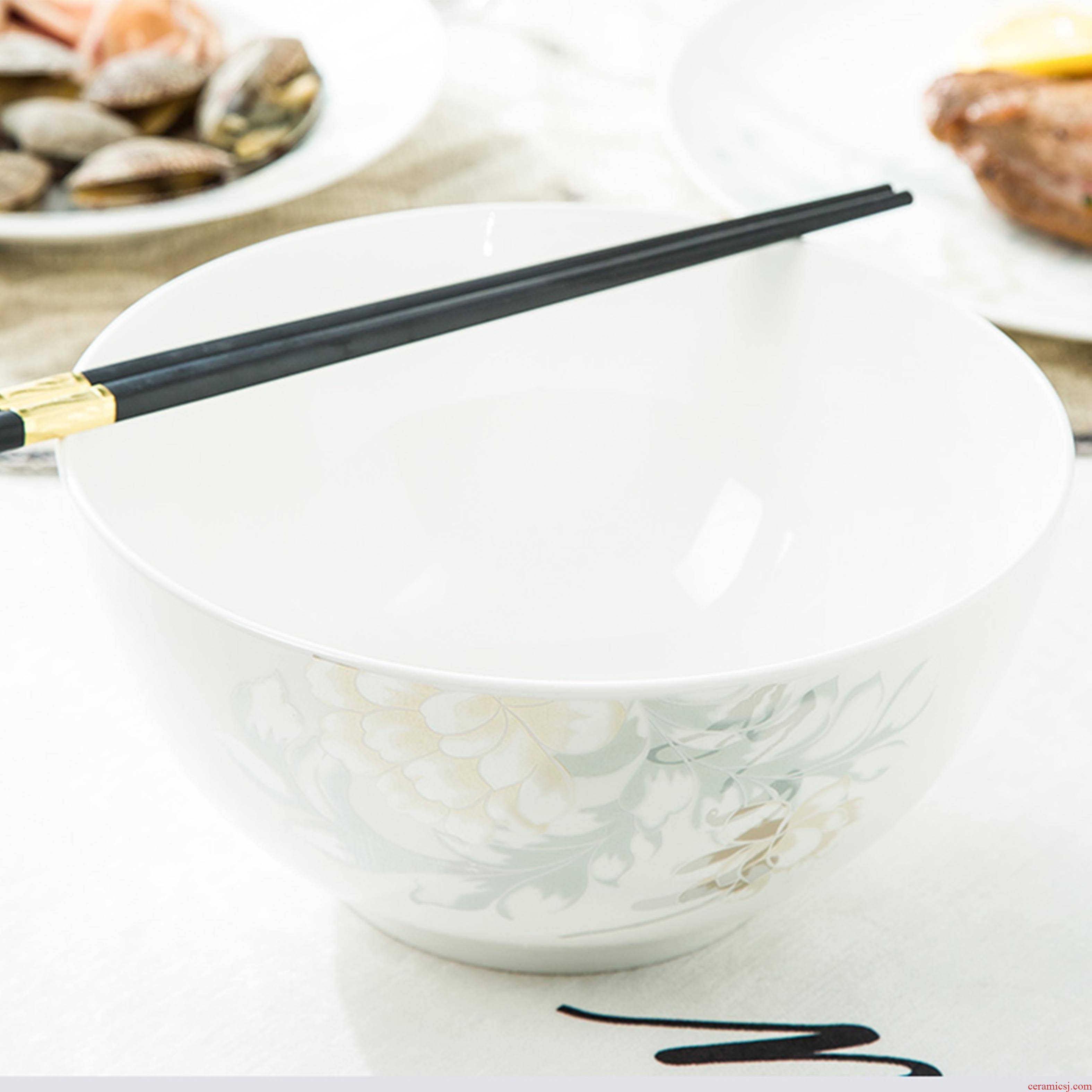 Jingdezhen porcelain ceramic ipads free combination collocation of DIY/home bowl bowl/microwave