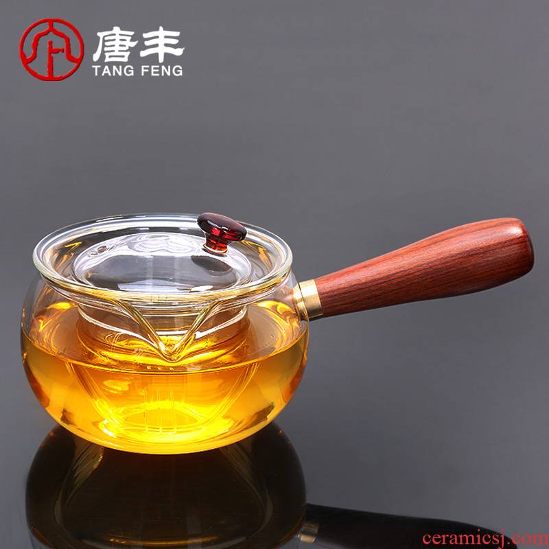 Tang Feng side glass teapot heat - resisting filtering cooked this flower teapot kung fu tea tea tea kettle