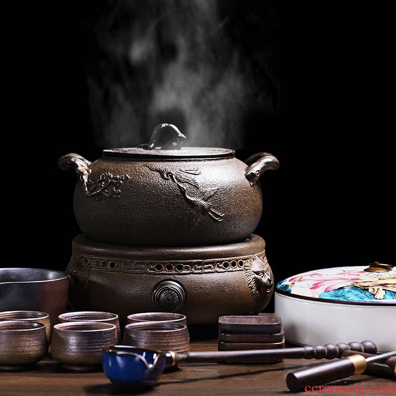 It still fang Japanese household electrical TaoLu cast iron cooking tea ware bowl tea kettle package tea stove iron pot pad