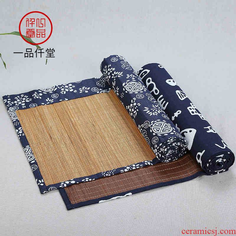 Yipin # $kung fu tea tray tea accessories tea mat mat bamboo mat pot mat cup mat table flag classical bamboo tea table
