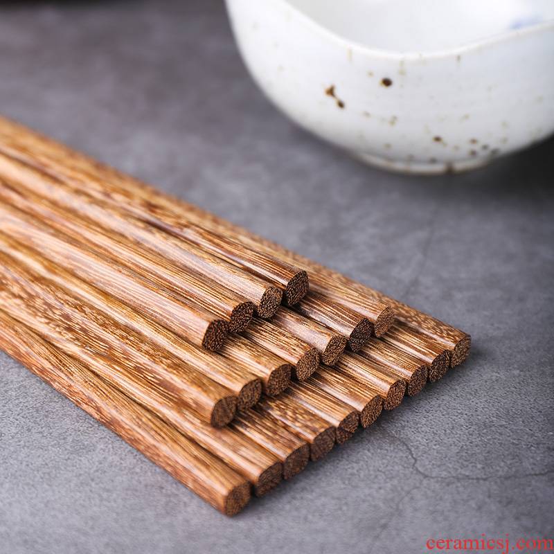 St. Edna Japanese chicken wings wood chopsticks natural without lacquer idea for wooden chopsticks, household solid wood tableware chopsticks 10 pairs