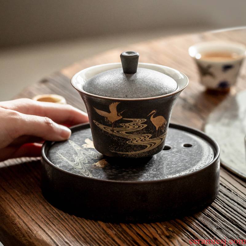 Japanese as tureen suit pot bearing restoring ancient ways of ceramic cups dry terms plate of kung fu tea tea bowl three tureen
