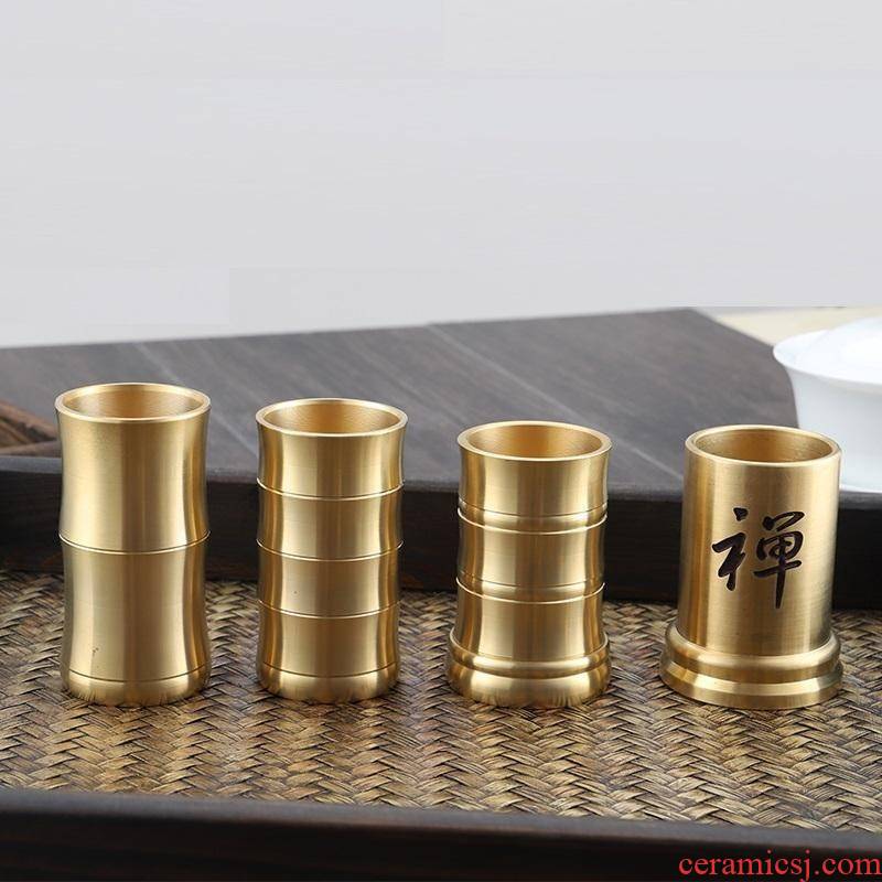 Kung fu tea tea sets accessories tea six gentleman ChaGa cooper pure copper YangHuBi ChaZhen teaspoons of tea