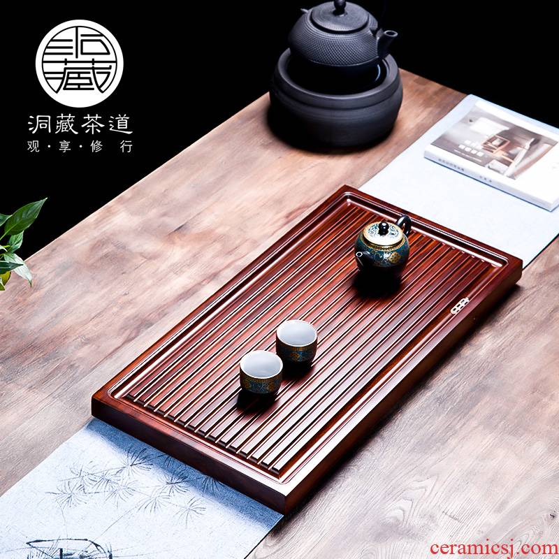 In heavy bamboo tea tray was home office building small tea tea sets of I and contracted kung fu tea tray In the living room