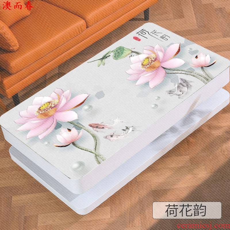 Australia in 3 d tablecloth three - dimensional web celebrity Chinese waterproof and oil proof hot the disposable high - grade Nordic thick tea table, the table mat ou