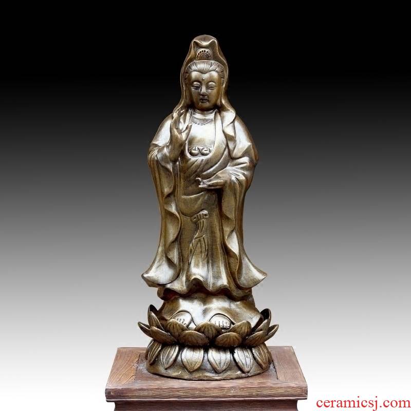 Jingdezhen violet arenaceous guanyin Buddha to protect peaceful town curtilage home temple school hall, feng shui act the role ofing is tasted furnishing articles