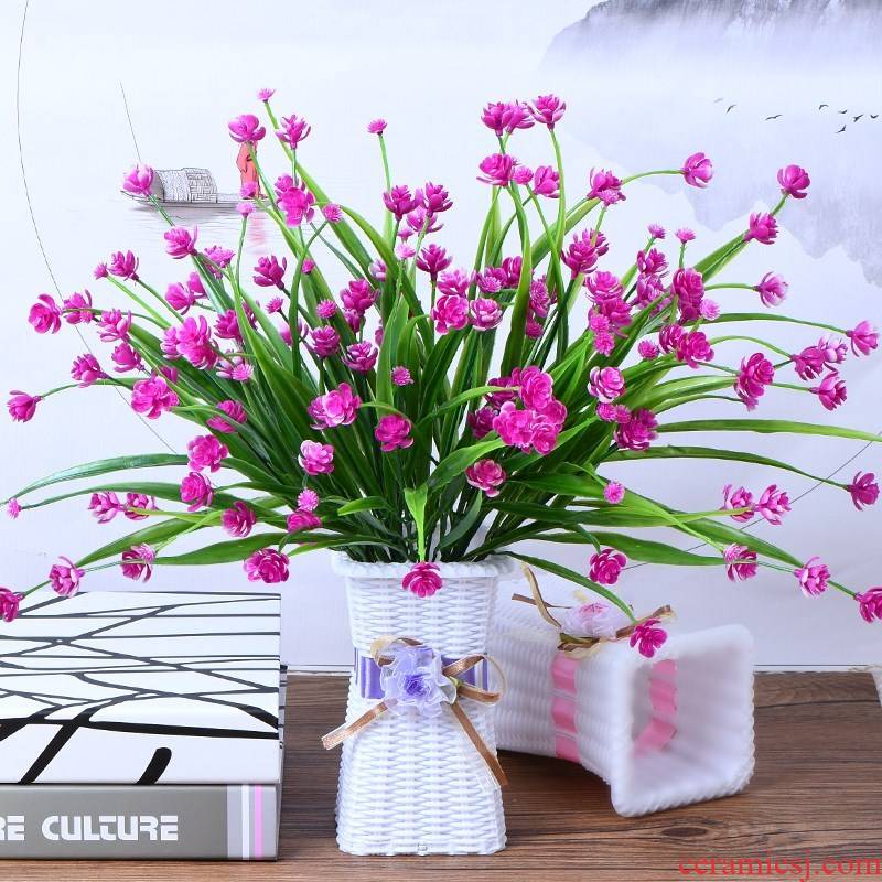 Simulation flower adornment off flowers, dried flowers on the refrigerator interior furnishing articles sitting room tea table plastic household decoration table