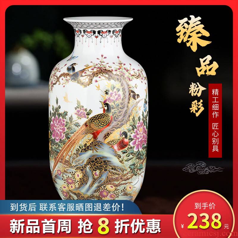 Jingdezhen ceramic vases, Chinese style household dried flower arranging flowers sitting room place archaize TV ark, decoration as porcelain