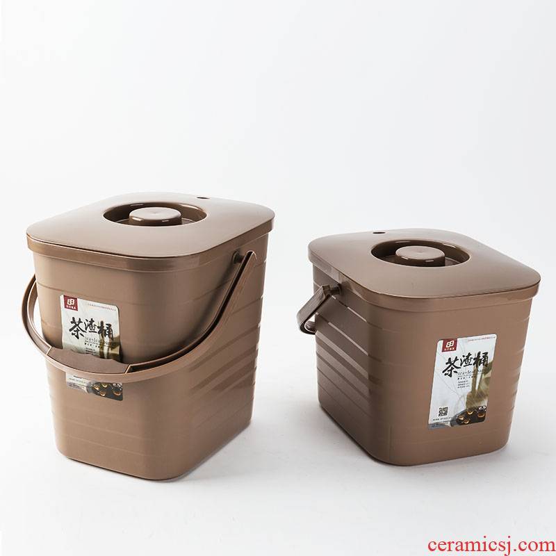 In building a dross barrels thick household small portable water storage barrel kung fu tea tea tea bucket