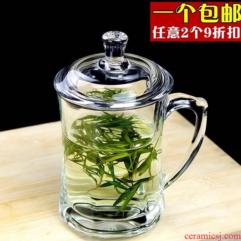 Glass tea urn with cover household size ultimately responds cup tea cup miniature high capacity thickening take