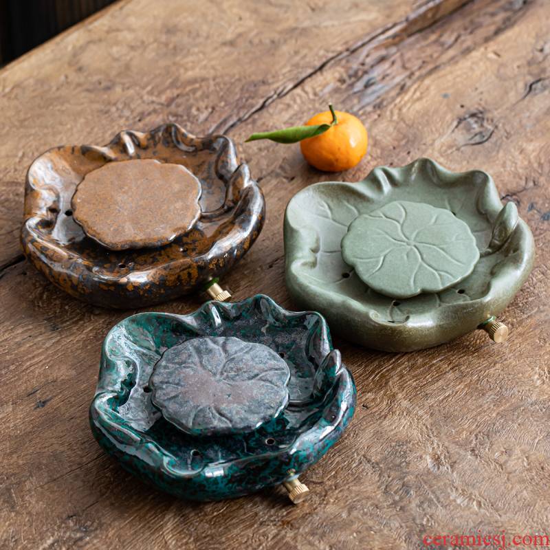 Variable rough TaoGan units bearing pot pot household water drainage Japanese restoring ancient ways doing mercifully tray of ceramic accessories pot pad