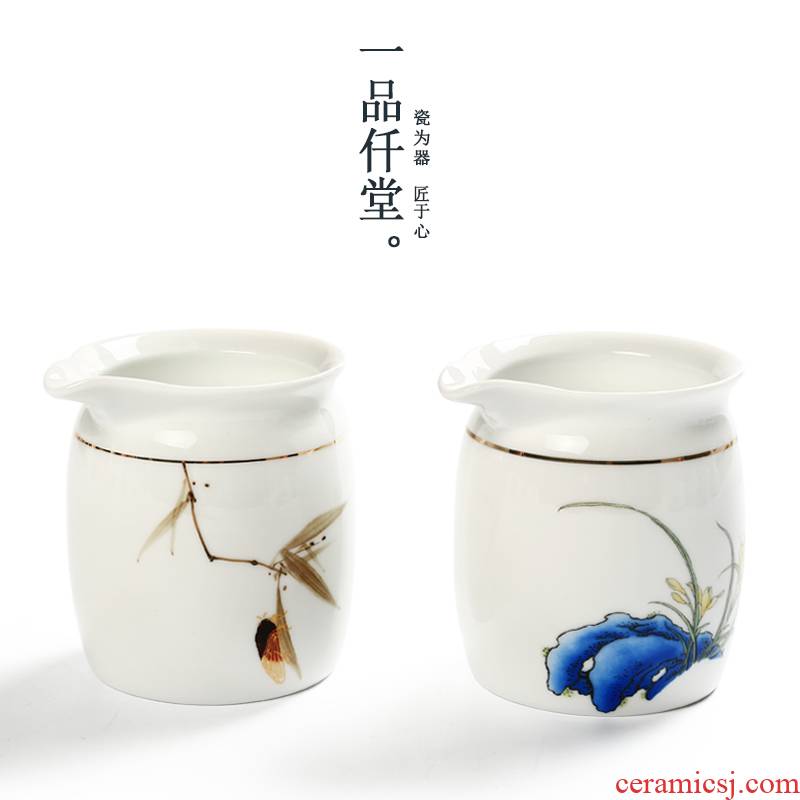 Yipin micky fair hall ceramic cup hand - made paint kung fu tea set and cup and cup, porcelain tea tea accessories