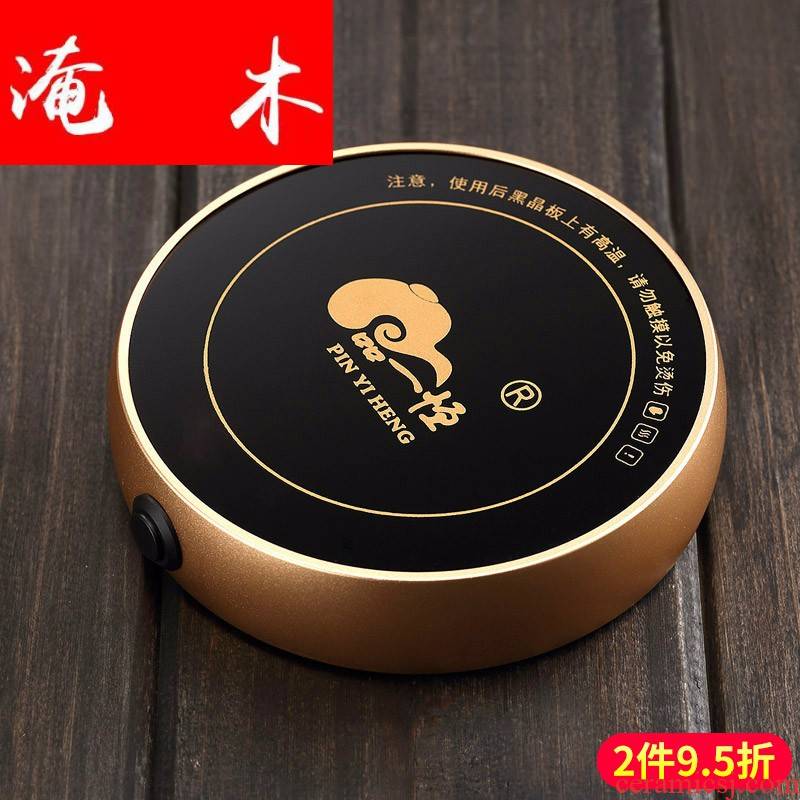 Flooded wooden insulating base glass teapot warm the teapot tea cup mat cup mat intelligent electric constant temperature heating