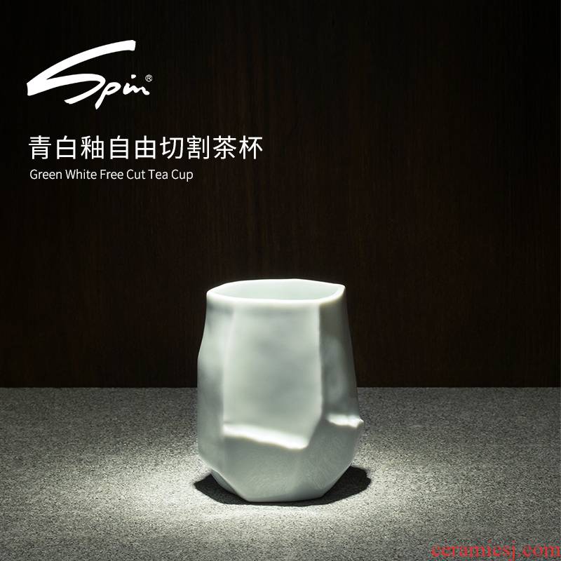 Spin the green craft free cutting glass ceramic keller cup contracted creative household large capacity of CPU
