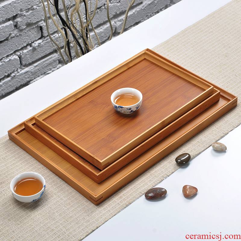 Art of bamboo kung fu tea tea tea tea tray beverage tray in rectangular fruit bowl in large number of tea
