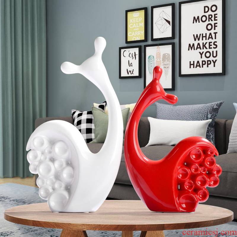 Place the car sitting room bedroom home decoration wine porch couples q lovely ceramic creative furnishing articles