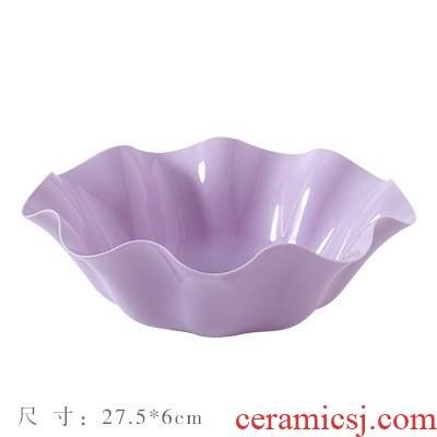 Creative household water plastic plates of snacks sitting room tea table plastics compote dish office dry seeds kitchen