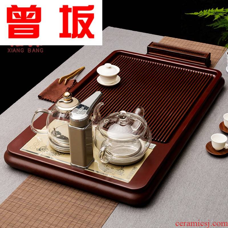 Once sitting bakelite kung fu tea tray was real wood home tea table four unity electric bakelite tea tea tray