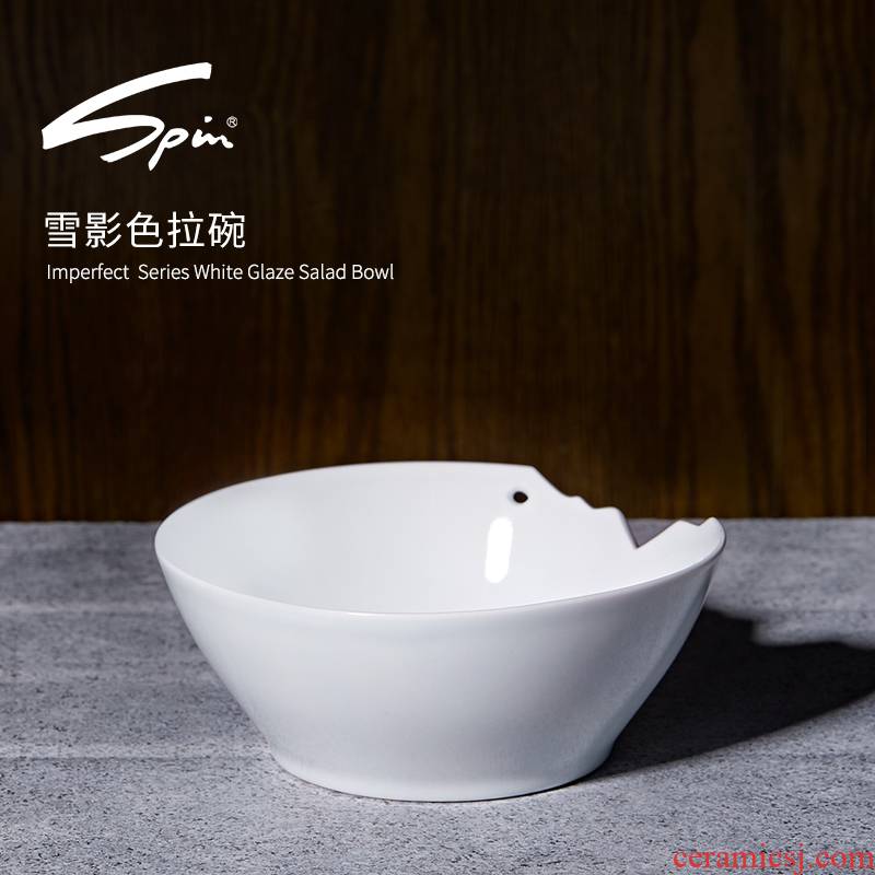 Spin XueYing salad bowl of salad bowl home breakfast bowl of a single small ceramic bowl of fruit bowl of cereal bowl