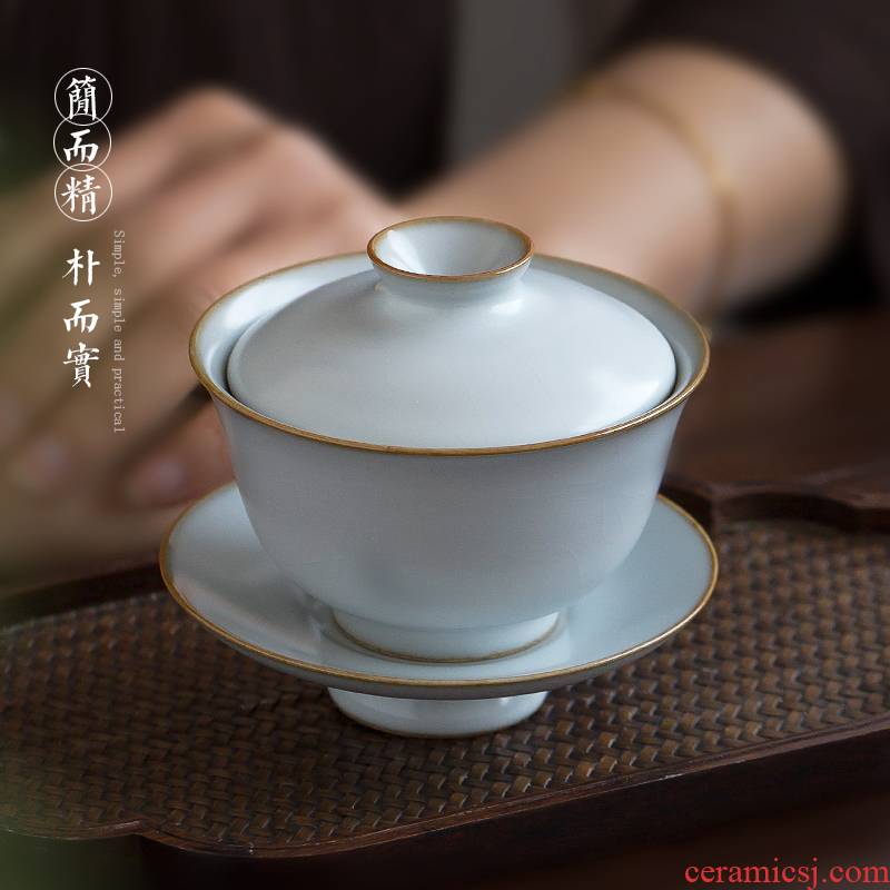 Jingdezhen up the fire which manual your up tureen ceramic cups kung fu tea tea celadon three teapots