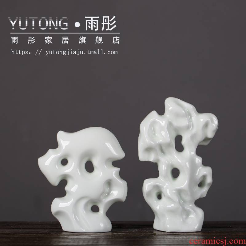 Jingdezhen ceramic rockery furnishing articles creative arts of new Chinese style household crafts sitting room porch ark adornment