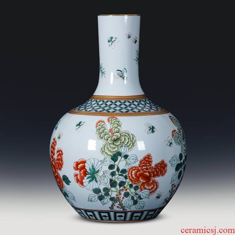 Jingdezhen ceramics imitation the qing qianlong drive ground vase large tree home furnishing articles restoring ancient ways
