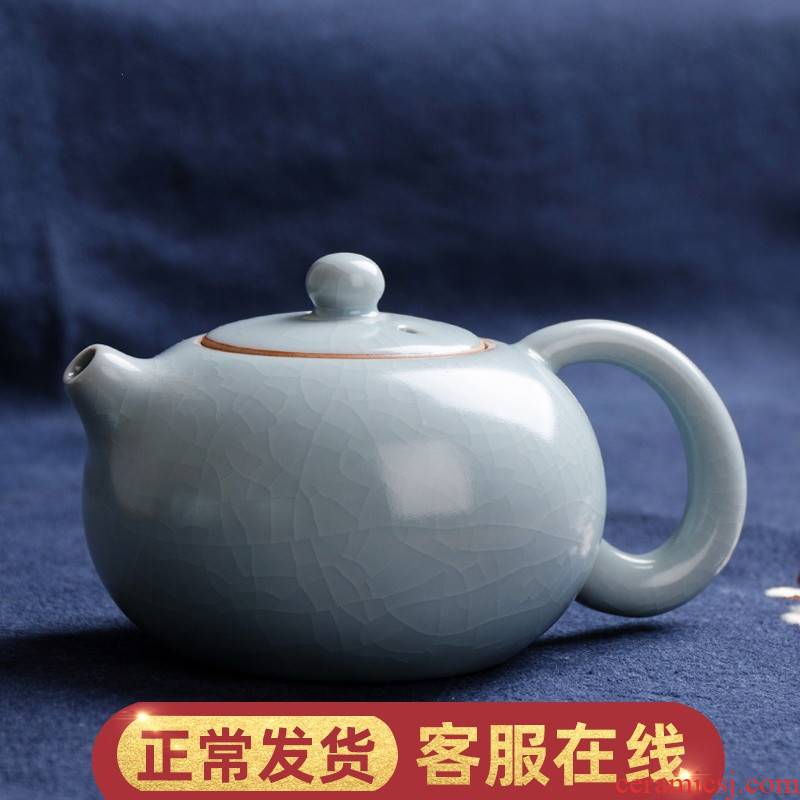 W poly real view your up ceramic teapot on household porcelain glaze xi shi pot of kung fu tea tea tea