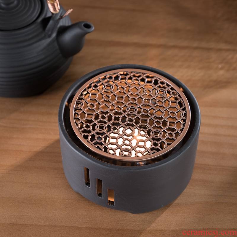 Japanese based idea for household ceramic tea pot heating temperature heating base tea, kungfu tea taking with zero metal pad
