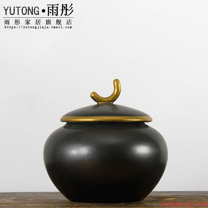 Ceramic pot of black paint Ceramic tea pot Ceramic act the role ofing is tasted furnishing articles furnishing articles household act the role ofing is tasted example room