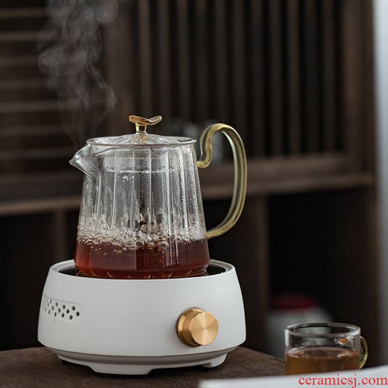 RenXin boiling kettle electric TaoLu tea ware domestic heat - resistant glass side put small household teapot tea set