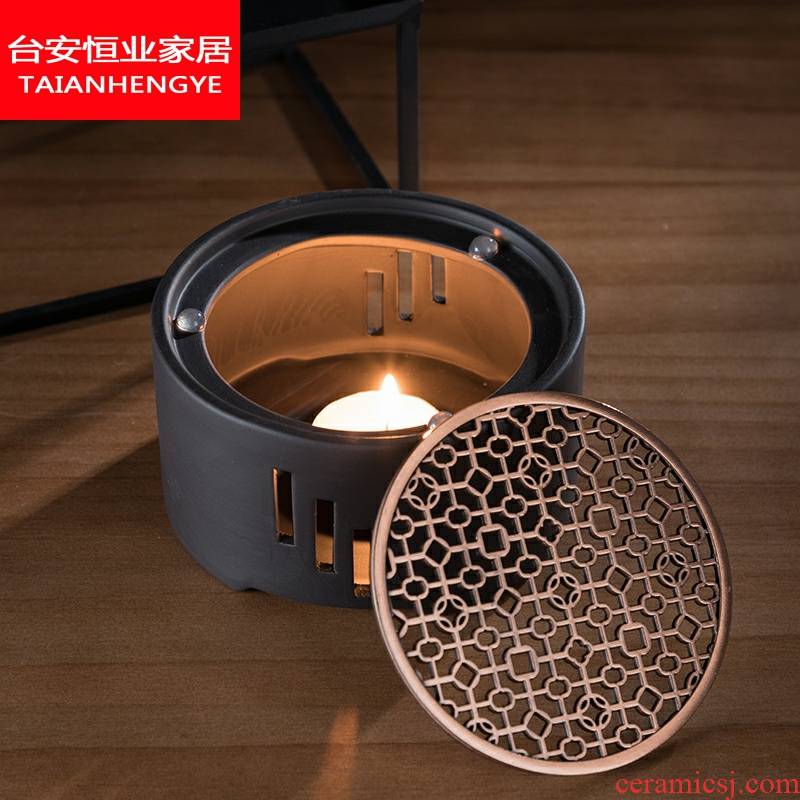 Japanese based idea for household ceramic tea pot heating temperature heating base tea, kungfu tea taking zero with metal.