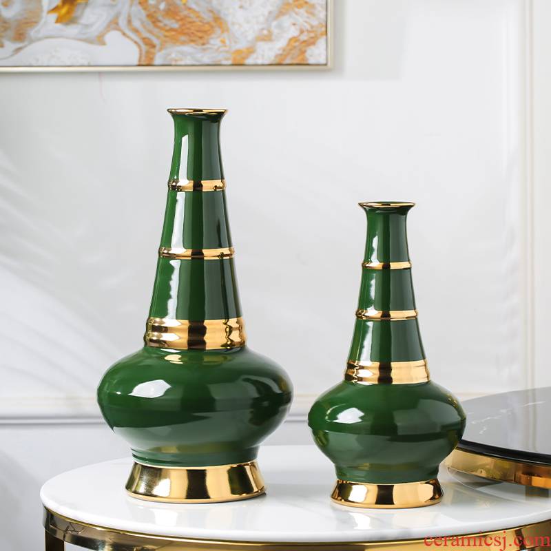 Large ceramic vases, new Chinese style light much creative I and contracted household living room TV cabinet furnishing articles craft ornaments