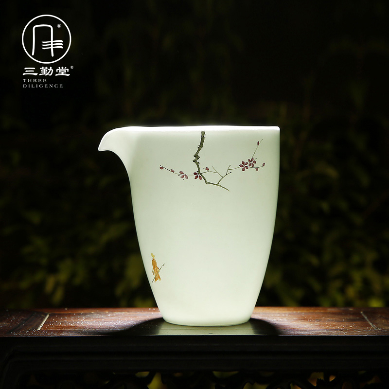 Three frequently hall hand - made pastel sea points of tea ware jingdezhen ceramic tea tea set fair keller S32009 celadon and CPU