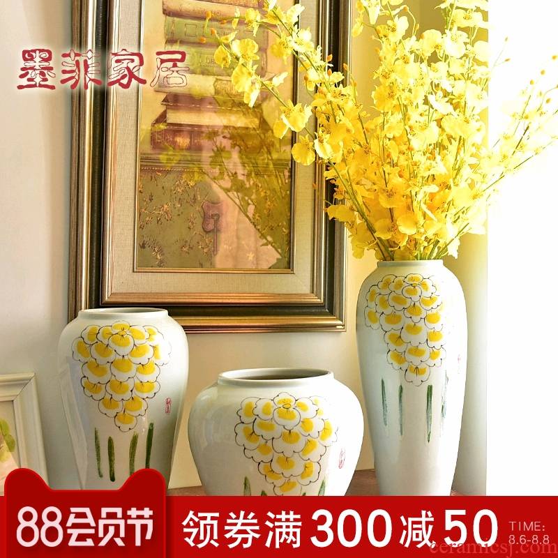 New Chinese style furnishing articles of jingdezhen ceramic vase of TV ark of I sitting room porch wine table home decoration